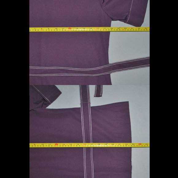 Vintage Leslie Fay Skirt Set Size 8 Purple & White Midi Skirt & Blouse NWT - Picture 12 of 13